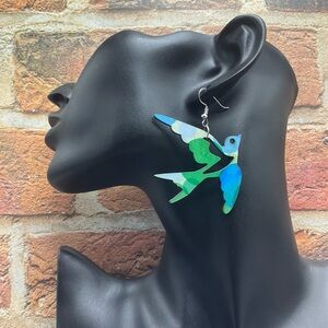 Colorful Bird Design Earrings